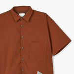 and wander UV Coupe Stretch T-Shirt / Brun 6