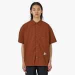 and wander UV Coupe Stretch T-Shirt / Brun 1