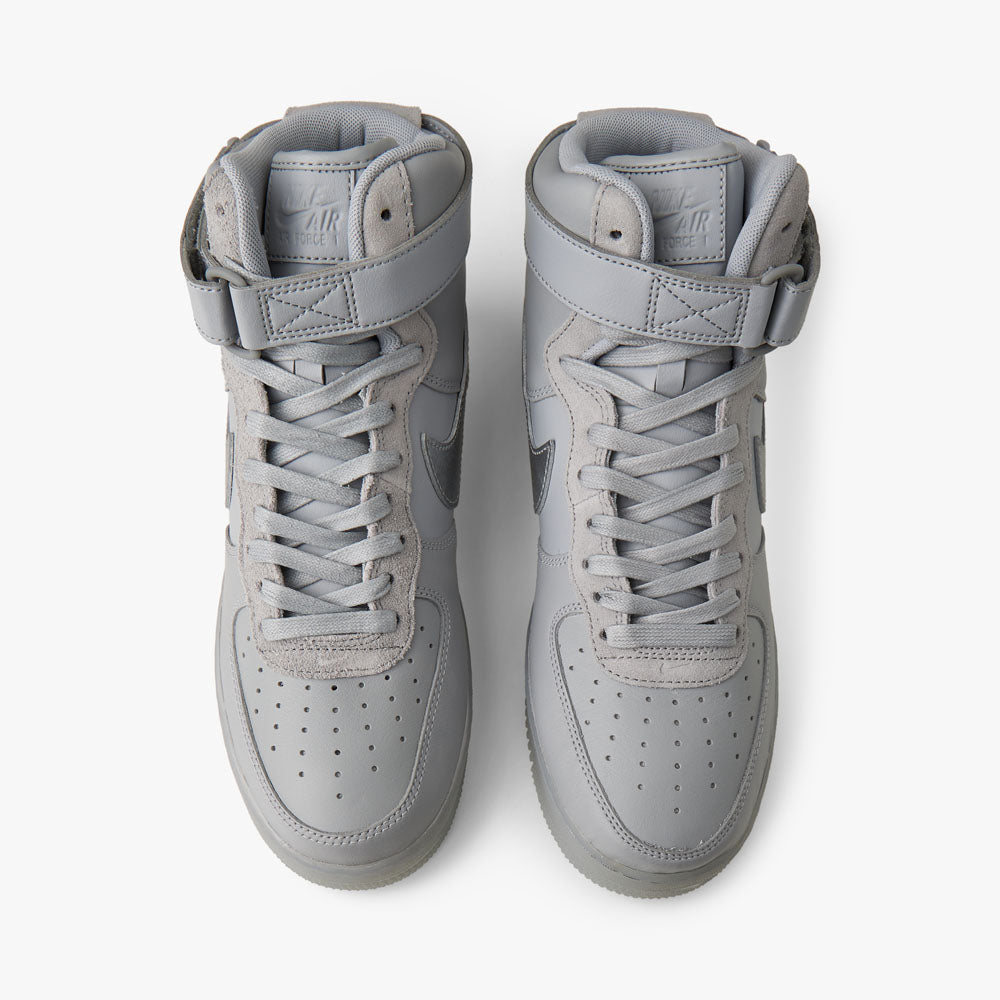 Nike Air Force 1 High 07 PRM Gris loup Argent m tallique Volt