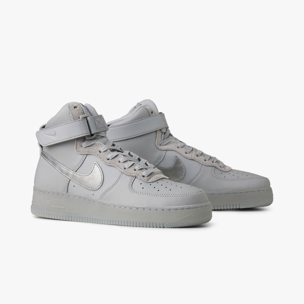 Nike Air Force 1 High 07 PRM Wolf Grey Metallic Silver Volt Livestock