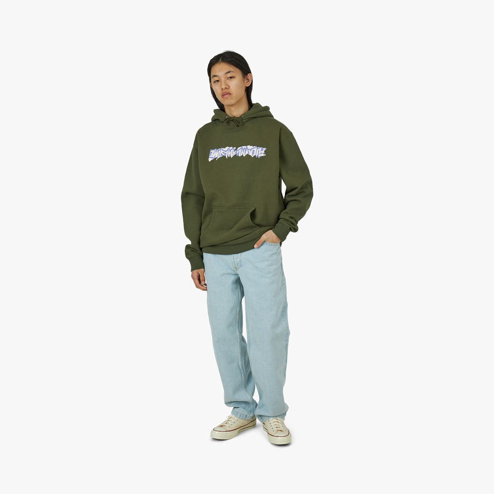Fucking Awesome Cut Out Logo Pullover Hoodie Army Livestock
