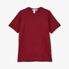 Comme Des Garcons Shirt Cotton Jersey Plain 165Gr With Cdg Shirt Logo At Back / Burgundy 4