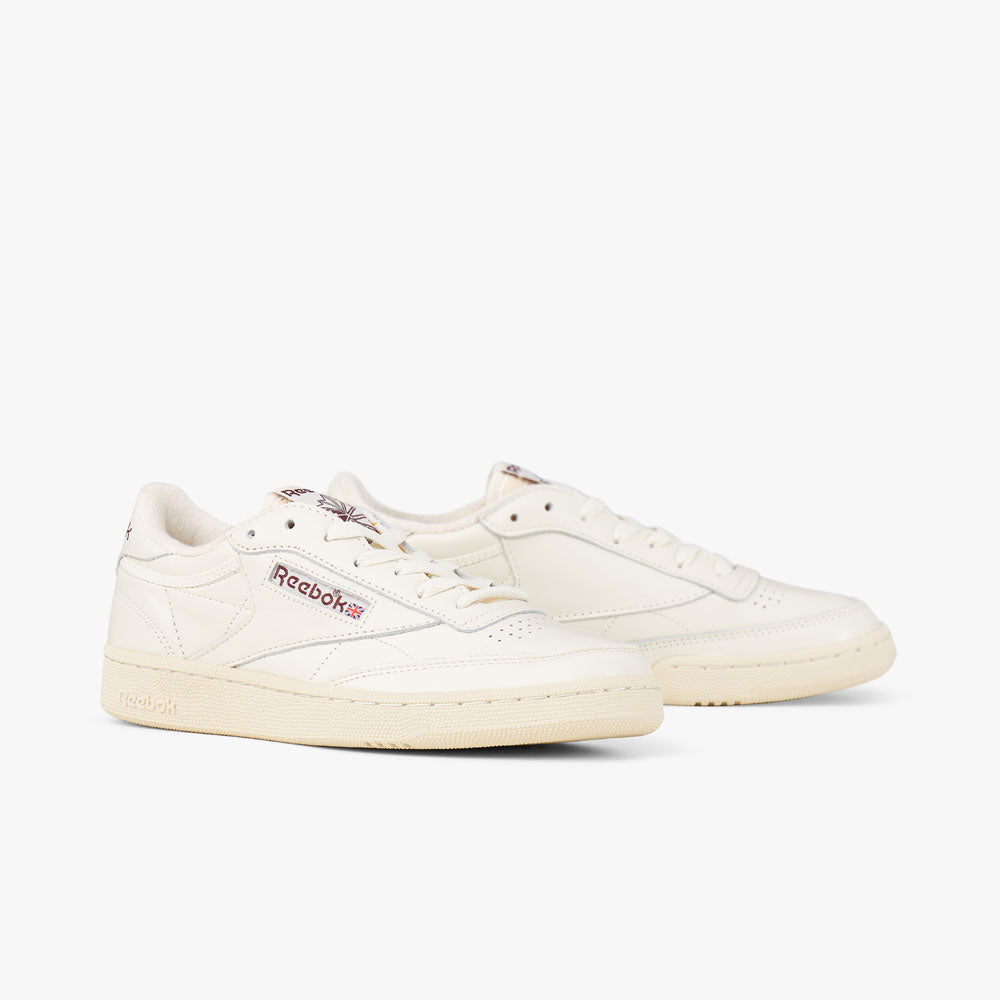 Reebok Club C Vintage Chalk Alabaster Maroon Livestock