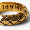 MAPLE Quilted Band Ring / 14K Gold Plated 2
