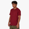 Comme Des Garcons Shirt Cotton Jersey Plain 165Gr With Cdg Shirt Logo At Back / Burgundy 2