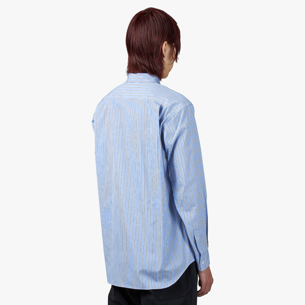 COMME des GAR ONS SHIRT Yarn Dyed Stripe Poplin Shirt / Stripe 114