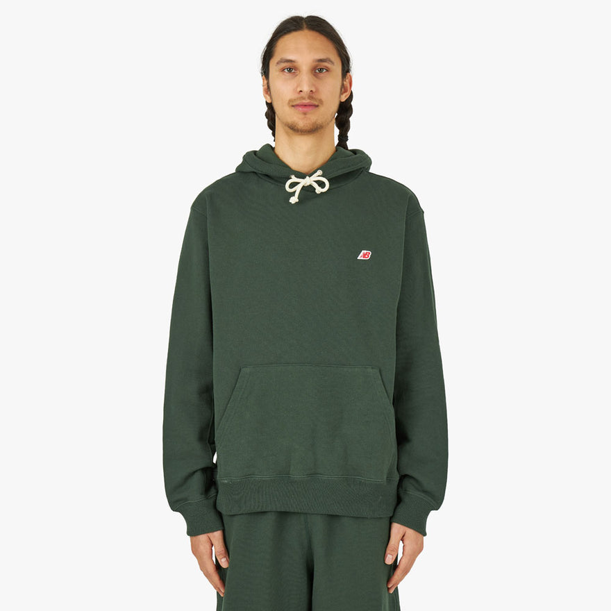 New Balance MADE in USA Core Pullover Hoodie / Midnight Green