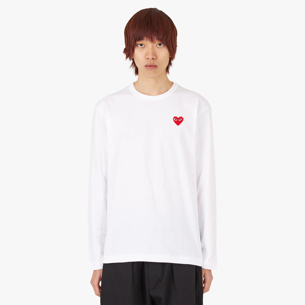 COMME des GARCONS PLAY Red Heart T-Shirt / White – Livestock