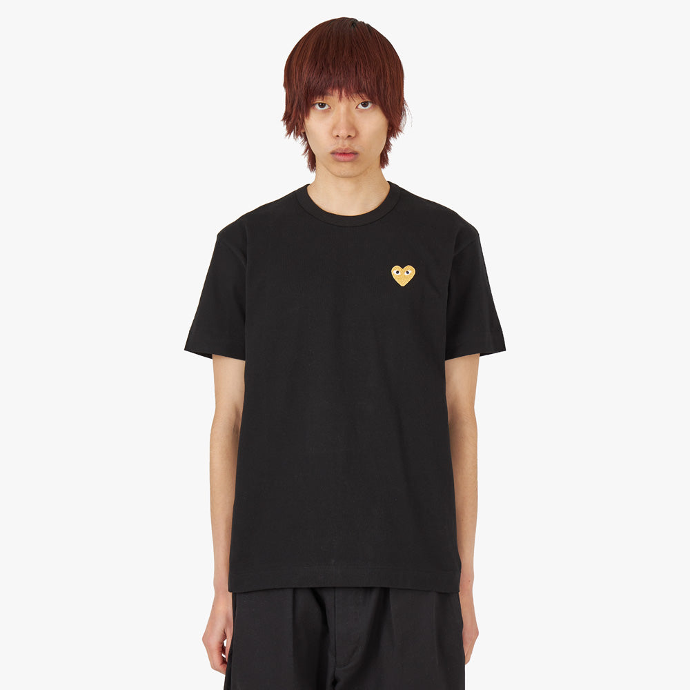 Black t shirt with gold shop