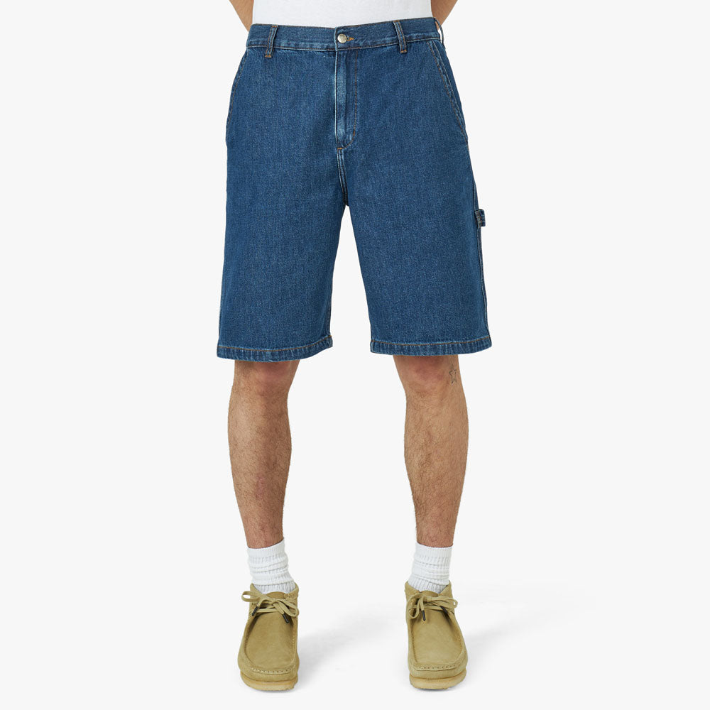 Denim short pants on sale