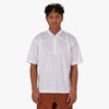 Whim Pindot Mesh 1/4 Zip Golf Shirt / White 1