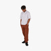 Whim Pindot Mesh 1/4 Zip Golf Shirt / White 7
