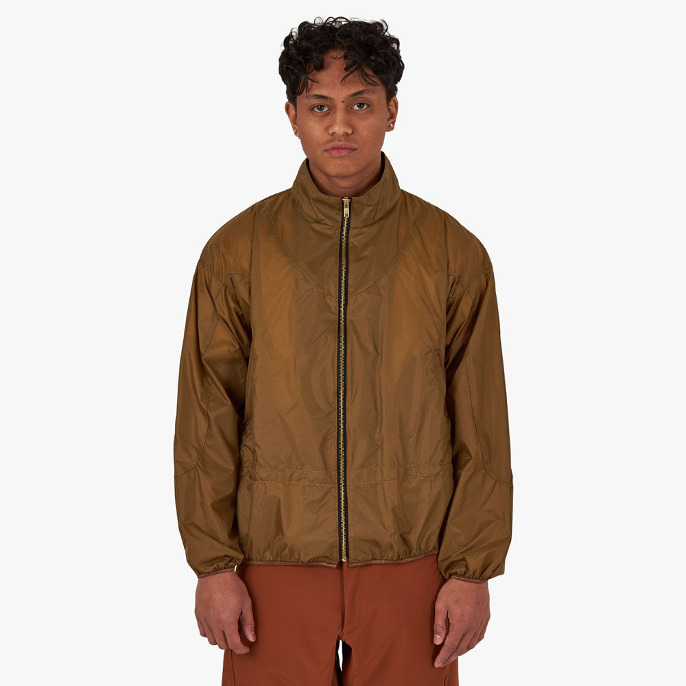 What is a on sale windbreaker jacket made of