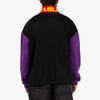 Pleasures Misfit Colour Block Half Zip Sweater / Black 4