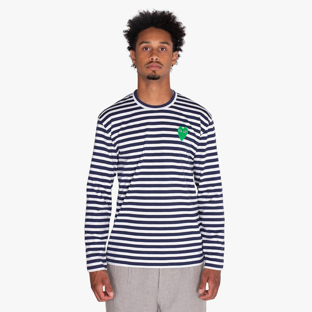 Comme des garcons striped long sleeve store