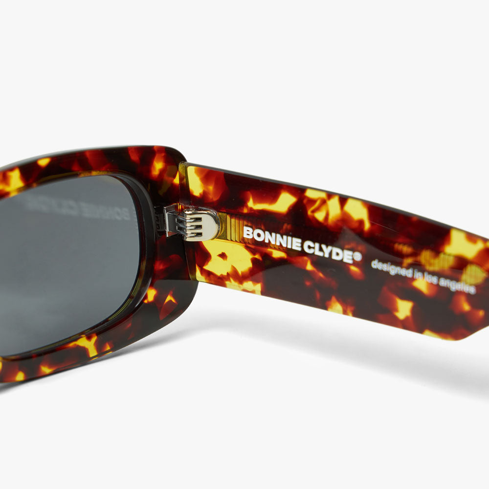 Bonnie Clyde Lunettes de soleil Show And Tell Tortoise Black Livestock