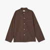 Tekla Poplin Long Sleeve Shirt / Coffee 4