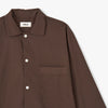 Tekla Poplin Long Sleeve Shirt / Coffee 6