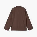 Tekla Poplin Long Sleeve Shirt / Coffee 5