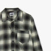Whim Flannel Cotton Fly Collar Shirt / Shadow Plaid 6
