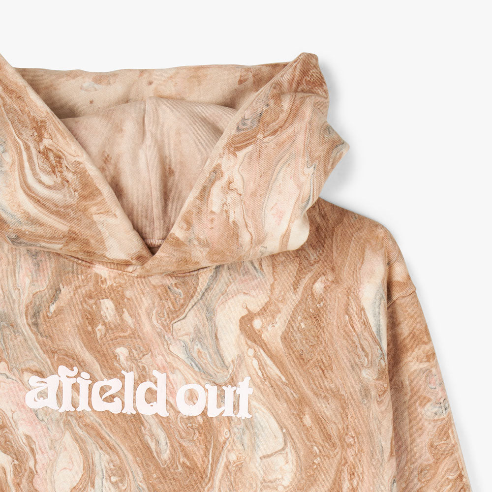 Brown tie dye top hoodie