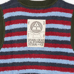 Brain Dead Teddy Fur Striped Vest / Brown Multi 7