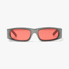 Bonnie Clyde Big Trouble Sunglasses Silver / Red 1