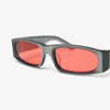 Bonnie Clyde Big Trouble Sunglasses Silver / Red 4
