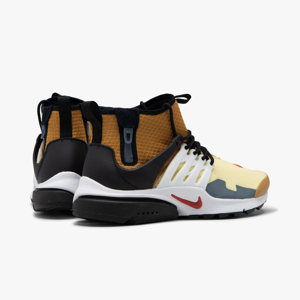 Nike Air Presto Mid Utility Bicycle Yellow Cinnabar Wheat