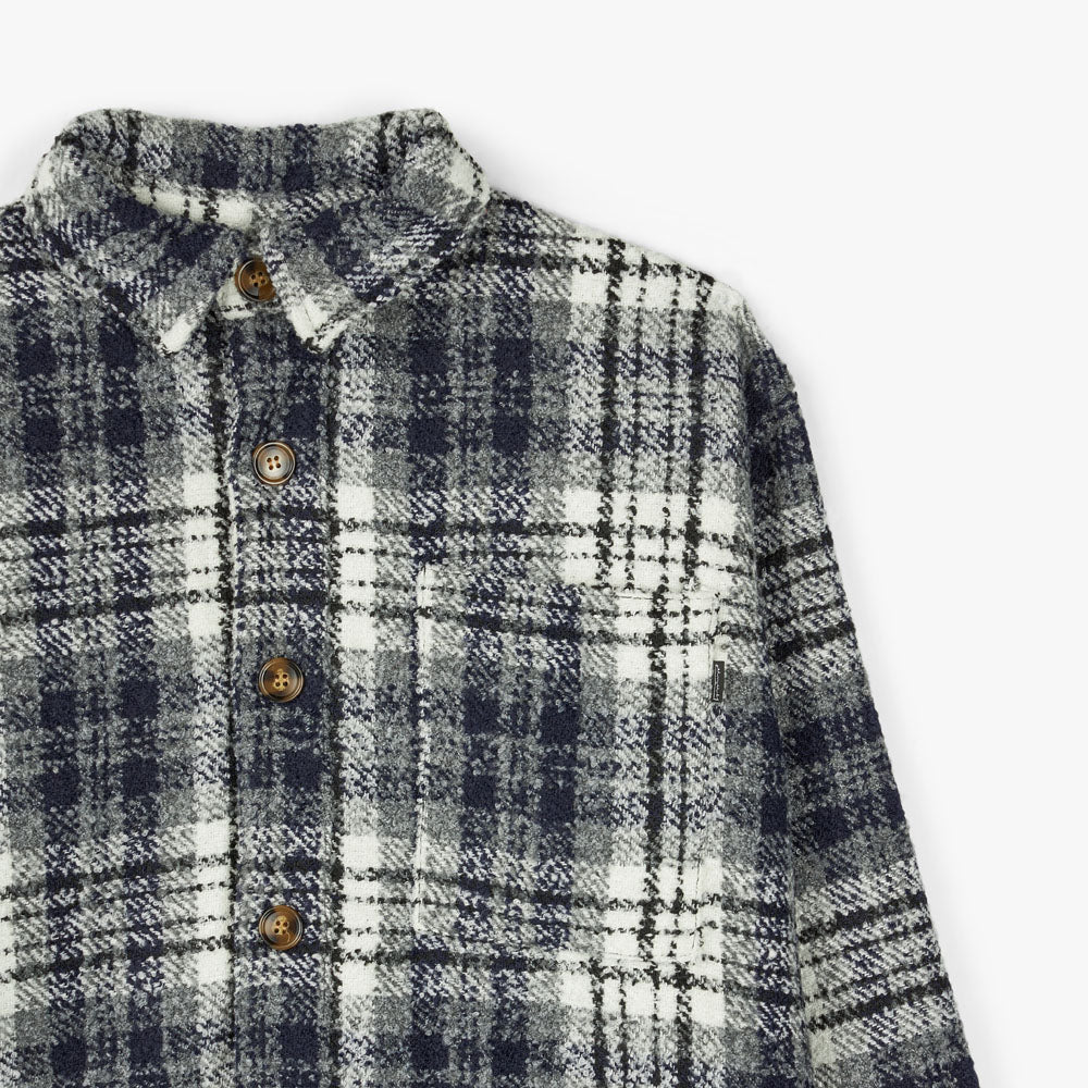 Fucking Awesome Heavy Flannel Overshirt / Navy / White – Livestock