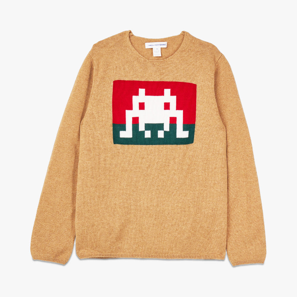COMME des GARÇONS SHIRT Knit Intarsia Sweater / Camel – Livestock