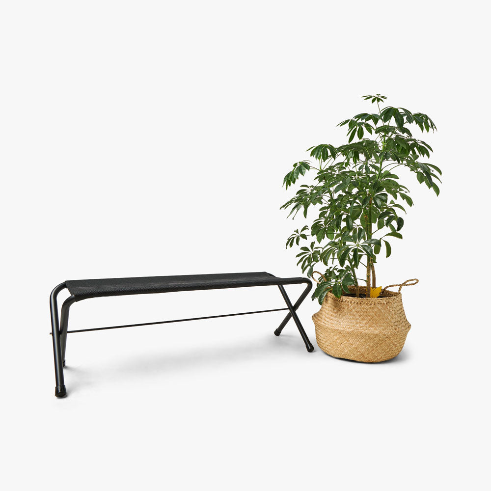 Snow Peak Mesh Folding Bench Black Livestock