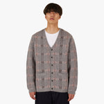 BEAMS PLUS Check Mohair Cardigan / Grey 1