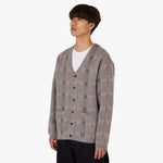 BEAMS PLUS Check Mohair Cardigan / Grey 2