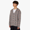 BEAMS PLUS Check Mohair Cardigan / Grey 2