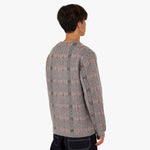 BEAMS PLUS Check Mohair Cardigan / Grey 3
