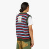 Brain Dead Teddy Fur Striped Vest / Brown Multi 2