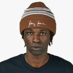 Fucking Awesome Cursive Waffle Cuff Beanie / Brown 4