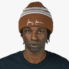 Fucking Awesome Cursive Waffle Cuff Beanie / Brown 4