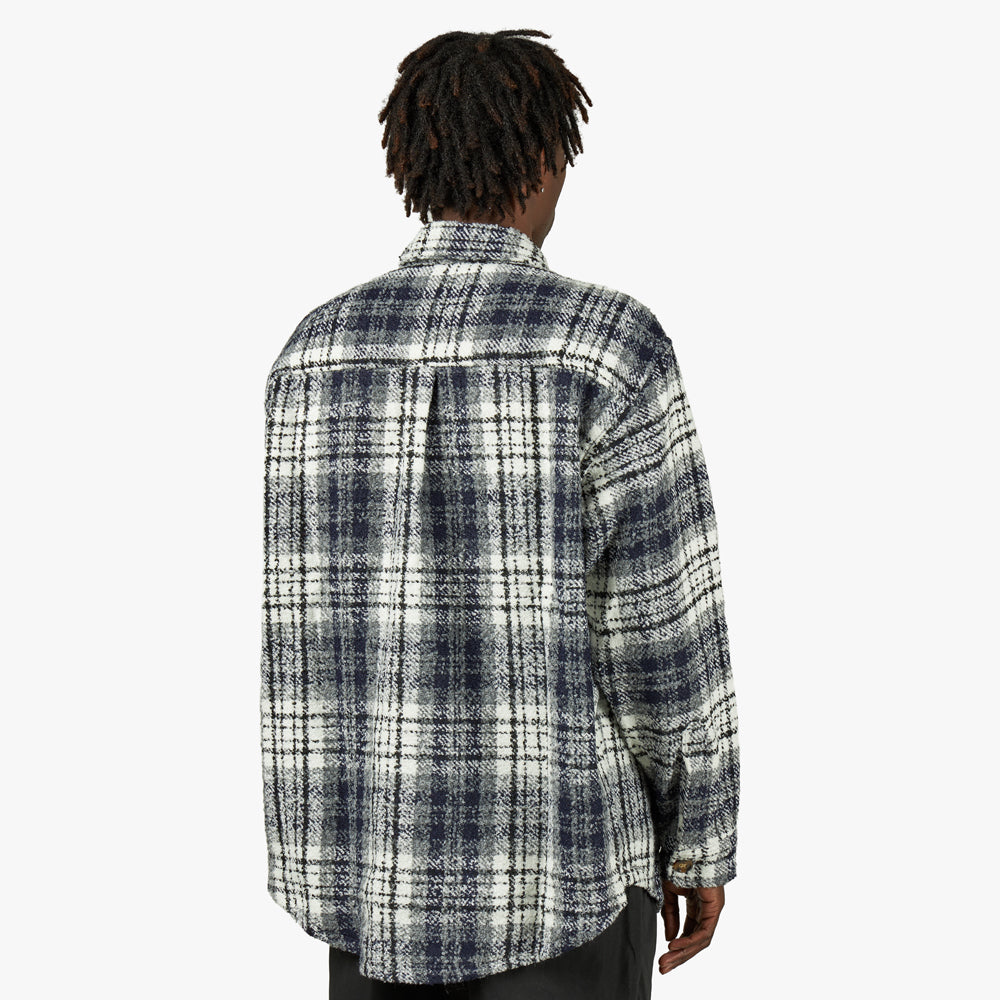 Fucking Awesome Heavy Flannel Overshirt / Navy / White – Livestock