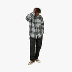Fucking Awesome Heavy Flannel Overshirt Navy / White 8