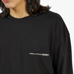 COMME des GARÇONS SHIRT Logo Long Sleeve T-shirt / Black 7
