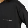 COMME des GARÇONS SHIRT Oversized Logo T-shirt / Black 7