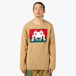 COMME des GARÇONS SHIRT Knit Intarsia Sweater / Camel 1