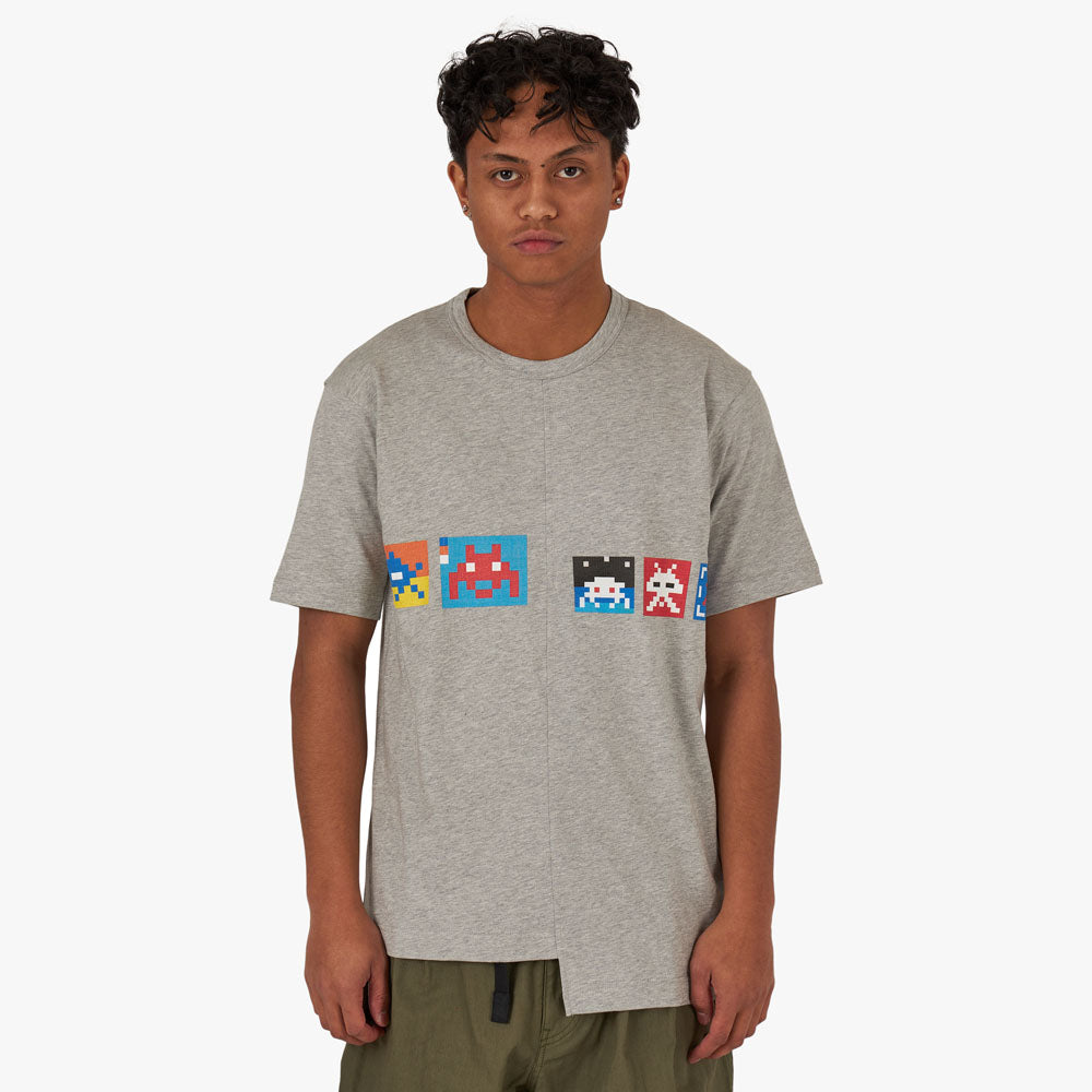 T-shirt Invader Knit de COMME des GARÇONS SHIRT / Gris 1