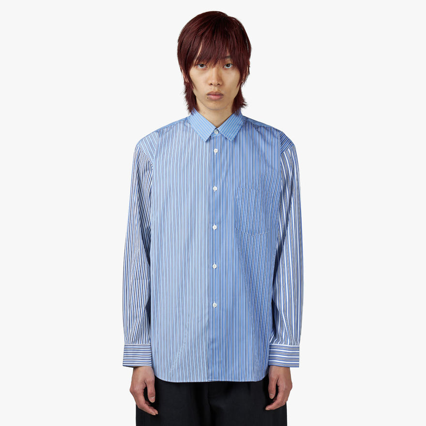 COMME des GAR ONS SHIRT Yarn Dyed Stripe Poplin Shirt / Stripe 2