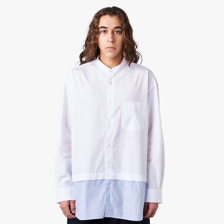 COMME des GARÇONS HOMME Panel Button Up Shirt / White – Livestock