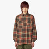 Engineered Garments Plaid Flannel Work Shirt / Brown 1