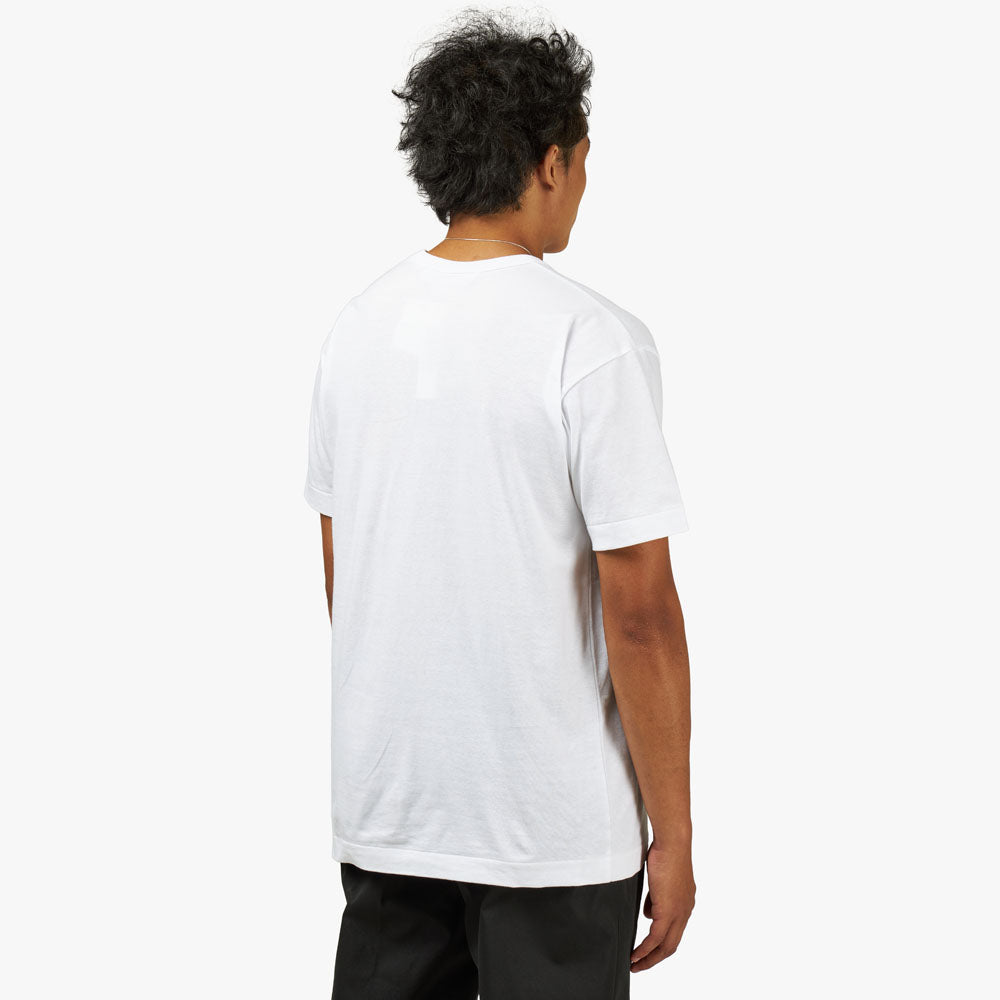 COMME des GARCONS PLAY Black Heart T Shirt White