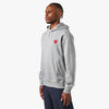 COMME des GARÇONS PLAY Red Heart Pullover Hoodie / Grey 2